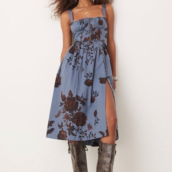 Free People Dresses & Skirts - Free People Laters Baby Midi Dress (Large) NEW $168